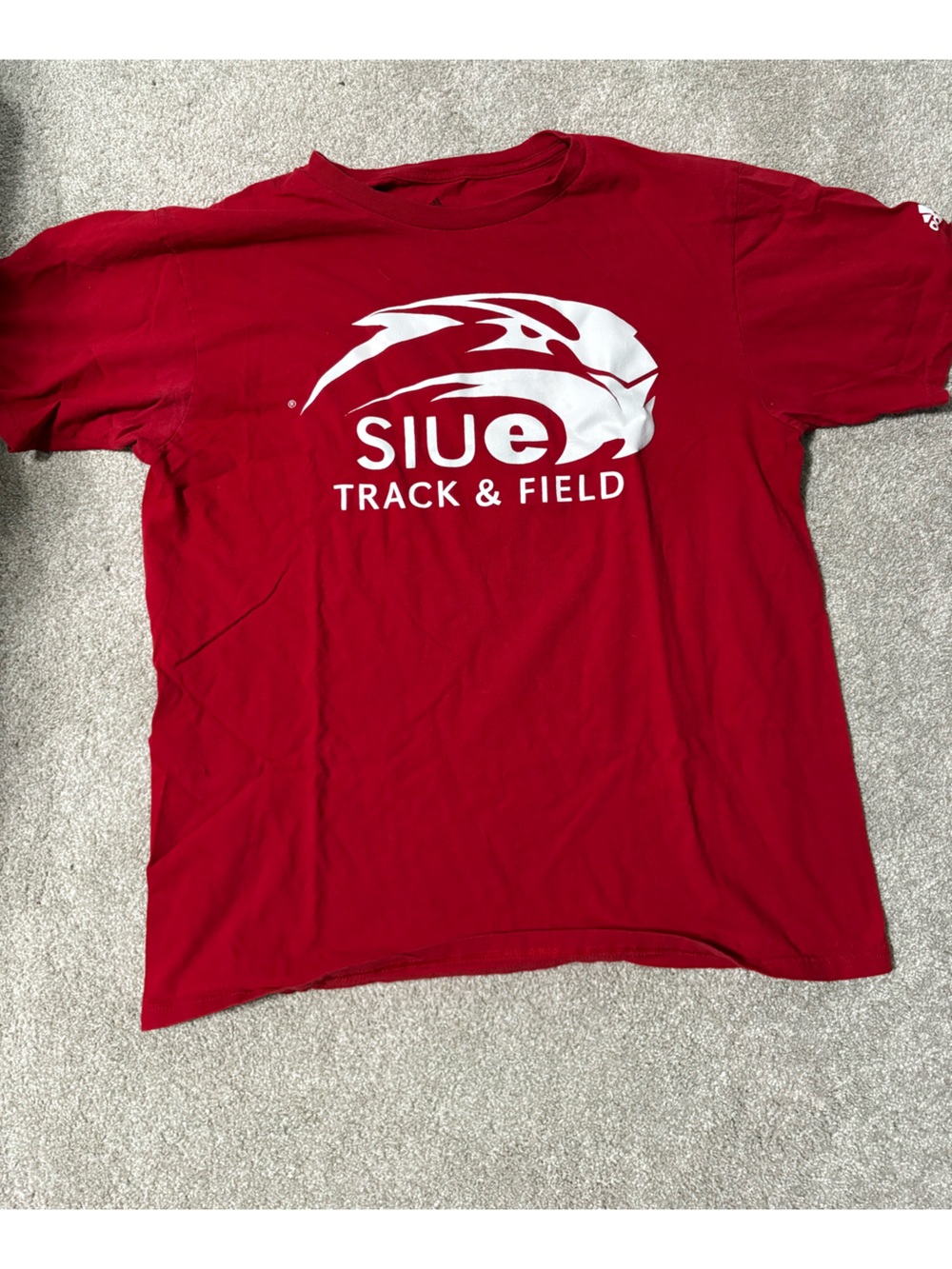 adidas Red Track & Field Graphic Tee